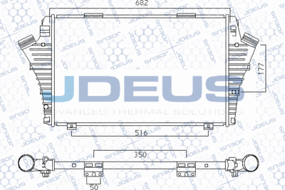 JDEUS 820M89A Інтеркулер для CADILLAC (Кадиллак)