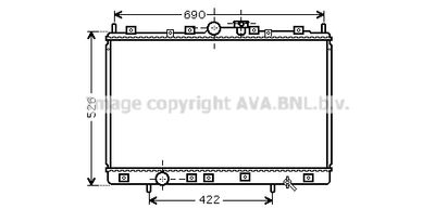PRASCO MT2189 Крышка радиатора для MITSUBISHI SPACE
