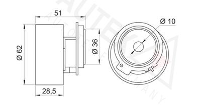 ROLA INTINZATOR CUREA DISTRIBUTIE AUTEX 641558 1