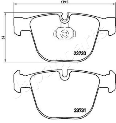 SET PLACUTE FRANA FRANA DISC JAPANPARTS PP0109AF 1