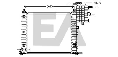 Радиатор, охлаждение двигателя EACLIMA 31R50171 для MERCEDES-BENZ V-CLASS