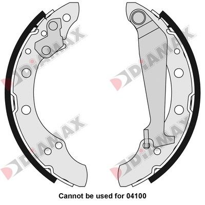 Комплект тормозных колодок DIAMAX N01073 для SEAT LEON