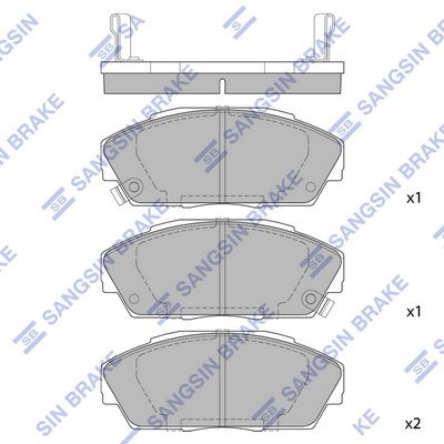 Комплект тормозных колодок, дисковый тормоз Hi-Q SP1473 для ACURA LEGEND