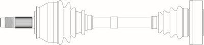 GENERAL RICAMBI AR3058 Полуось в сборе  для ALFA ROMEO 155 (167_) 2.5 TD (167.A1A, 167.A1G)