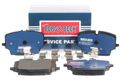 комплект спирачно феродо, дискови спирачки BORG & BECK BBP3012