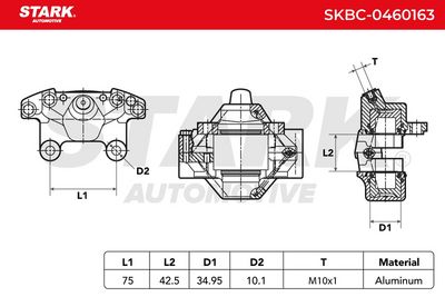 спирачен апарат STARK SKBC-0460163