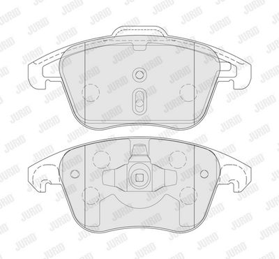 BREMSBELAGSATZ SCHEIBENBREMSE JURID 574190J 1