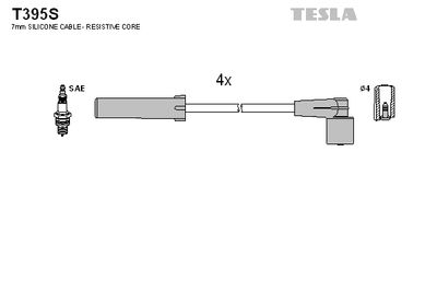 Комплект проводов зажигания TESLA T395S для LADA PRIORA