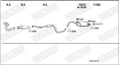 Изпускателна система WALKER VO44013