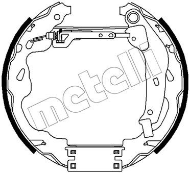 Комплект тормозных колодок METELLI 51-0488 для CITROËN C1