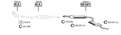 Układ wydechowy ASMET CI091515