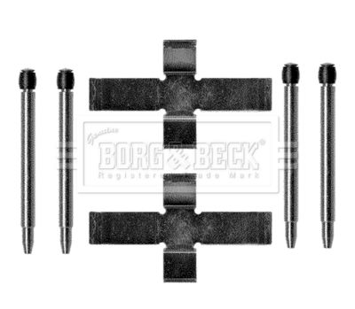 Комплектующие, колодки дискового тормоза BORG & BECK BBK1129 для RENAULT 14