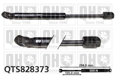 Газовая пружина, капот QUINTON HAZELL QTS828373 для MINI MINI COOPER