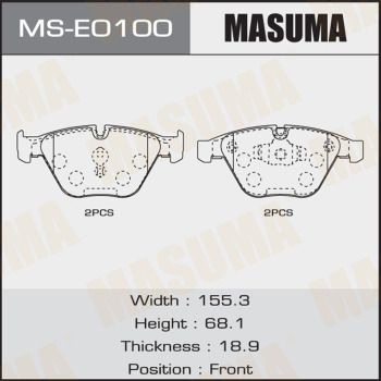 MASUMA MS-E0100 Ремкомплект барабанных колодок  для BMW X1 (Бмв X1)