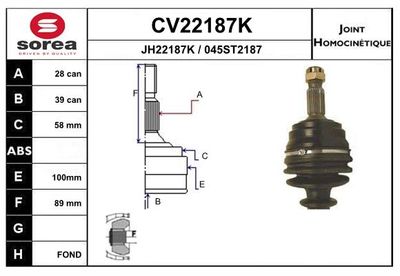 GELENKSATZ ANTRIEBSWELLE