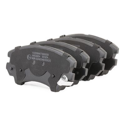 комплект спирачно феродо, дискови спирачки RIDEX 402B0296
