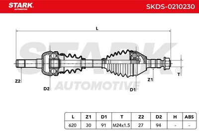 полуоска STARK SKDS-0210230