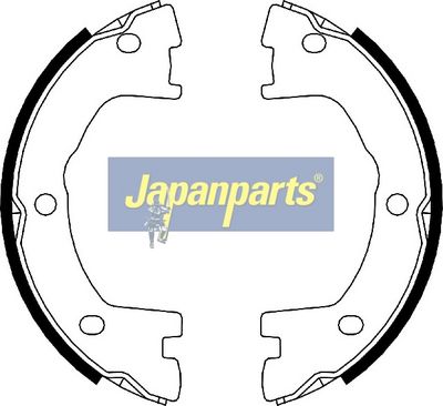 JAPANPARTS Stabdžių trinkelių komplektas