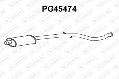 VENEPORTE PG45474 Глушитель выхлопных газов  для PEUGEOT 206 Наклонная задняя часть (2A/C) 1.6 16V