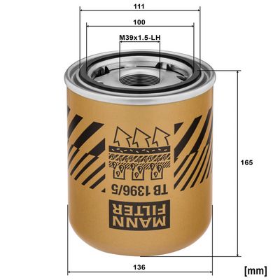 Element filtrant uscator aer, compresor MANN-FILTER 6740013965