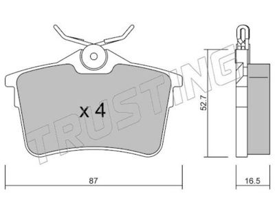 SET PLACUTE FRANA FRANA DISC TRUSTING 8320