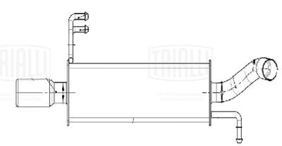 Глушитель выхлопных газов конечный TRIALLI EMM 0503 для CHEVROLET SPARK