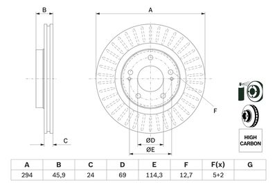 Brake Disc 0 986 479 E76