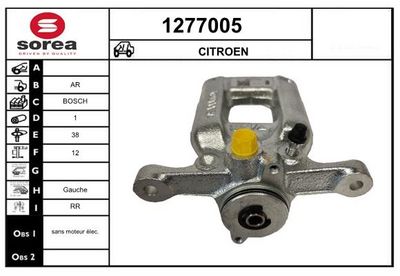 BREMSSATTEL SNRA 1277005