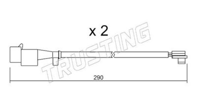 SENZOR DE AVERTIZARE UZURA PLACUTE DE FRANA