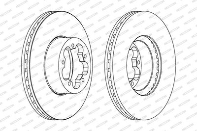 BREMSSCHEIBE FERODO DDF1554C 1