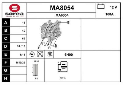 GENERATOR SNRA MA8054