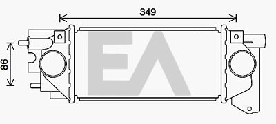 EACLIMA 36A05002 Интеркулер  для LAND ROVER FREELANDER I Soft Top (L314) 2.0 DI 4x4