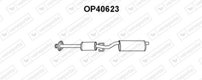 Предглушитель выхлопных газов VENEPORTE OP40623 для OPEL FRONTERA
