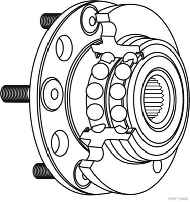 Комплект подшипника ступицы колеса HERTH+BUSS JAKOPARTS J4712029 для TOYOTA AVALON