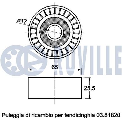 ROLA GHIDARE/CONDUCERE CUREA TRANSMISIE RUVILLE 542523 1