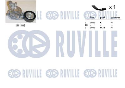 SET CUREA TRANSMISIE CU CANELURI RUVILLE 570089