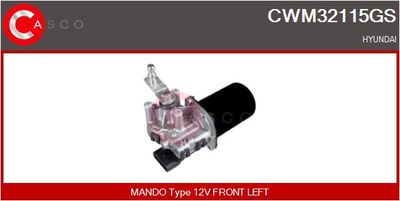 Двигатель стеклоочистителя CASCO CWM32115GS для HYUNDAI TIBURON