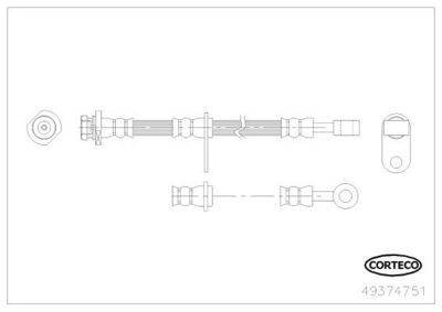 BREMSSCHLAUCH CORTECO 49374751