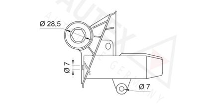 AMORTIZOR VIBRATII CUREA DISTRIBUTIE AUTEX 601855 1