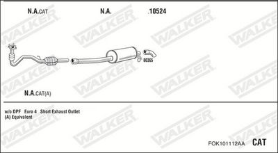 ABGASANLAGE WALKER FOK101112AA
