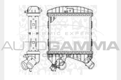 AUTOGAMMA 104487 Интеркулер 