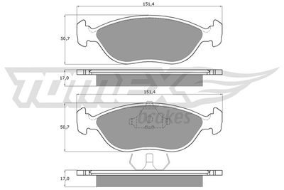 Bremsbelagsatz, Scheibenbremse