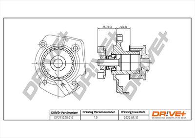 Dr!ve+ DP2310.10.010 Помпа (водяной насос)  для LANCIA Y (Лансиа )