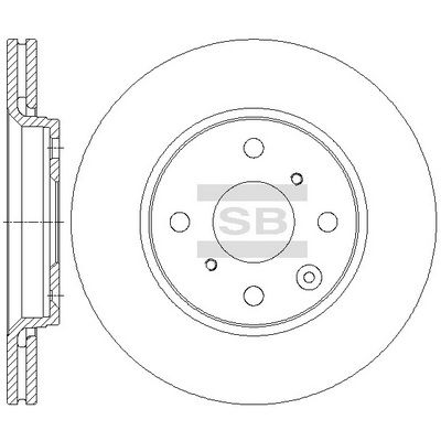 Тормозной диск Hi-Q SD4630 для GEELY PANDA