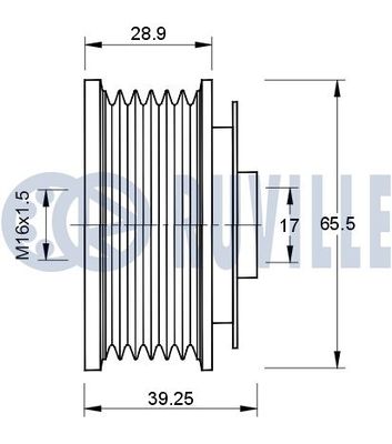 SISTEM ROATA LIBERA GENERATOR RUVILLE 541210 1