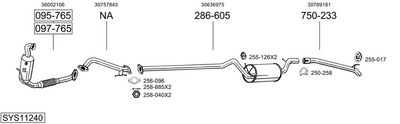 Изпускателна система BOSAL SYS11240