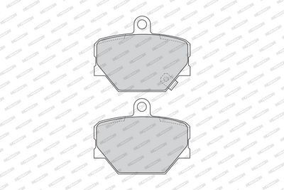BREMSBELAGSATZ SCHEIBENBREMSE FERODO FDB1162 1