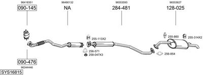 Изпускателна система BOSAL SYS16815
