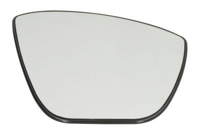 Zijspiegel glas Rechts (in reliëf, met verwarming) past: FORD KA+ 06.16-