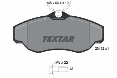 Brake Pad Set, disc brake 2345201